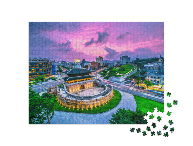 Puzzel 1000 stukjes „De Dongdaemun Gate in Seoul, Zuid-Korea“