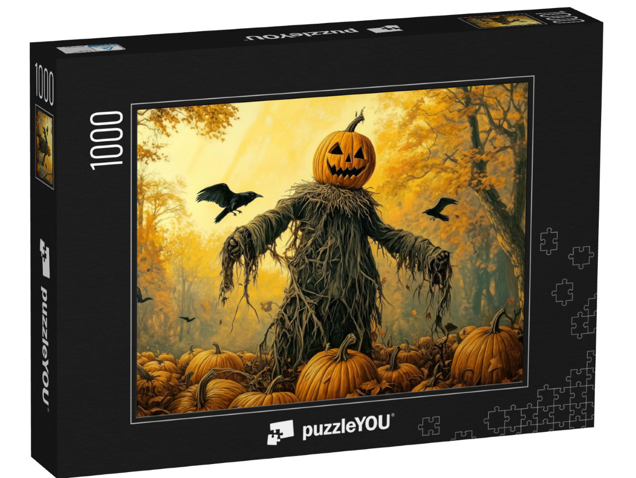 Puzzel 1000 stukjes „Halloween vogelverschrikker“