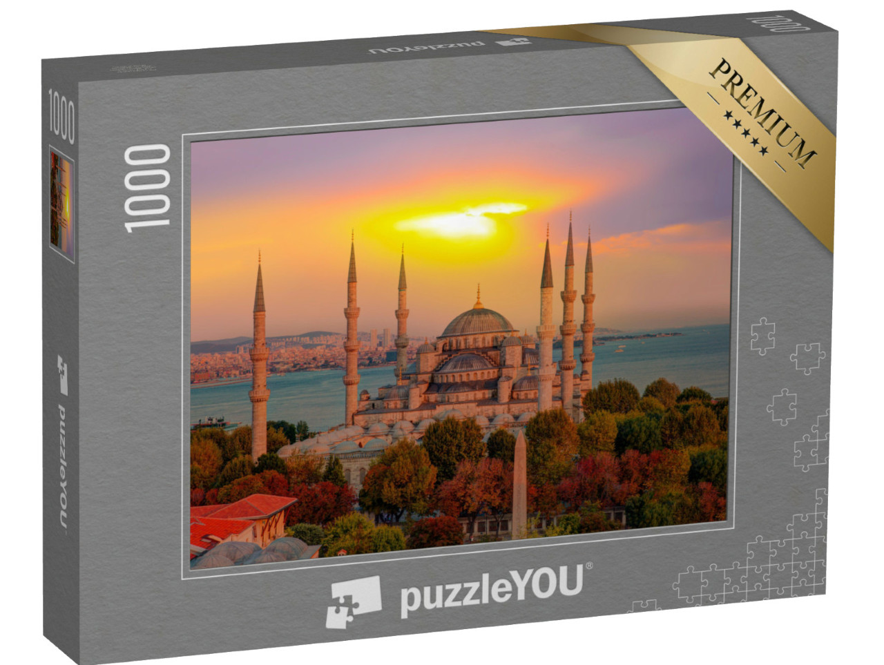 Puzzel 1000 stukjes „De Blauwe Moskee, Istanbul, Turkije.“