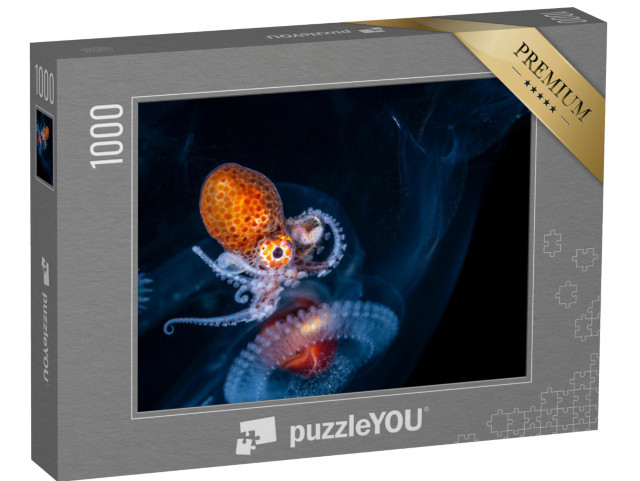 Puzzel 1000 stukjes „Larven van een vrouwelijke nautilus octopus“