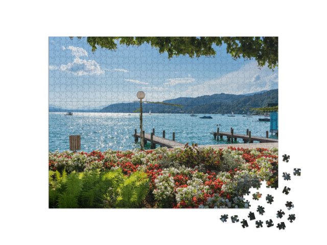 Puzzel 1000 stukjes „De Wörthersee in Karinthië, Oostenrijk“