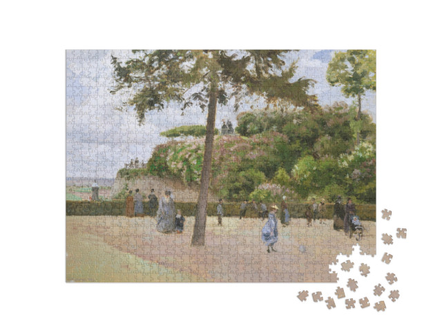 Puzzel 1000 stukjes „Camille Pissarro - De openbare tuin van Pontoise“