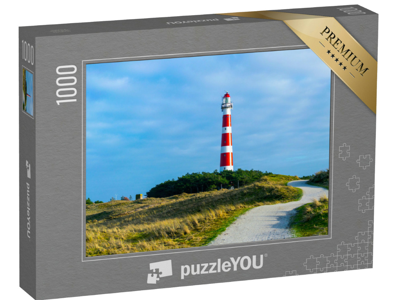 Puzzel 1000 stukjes „Vuurtoren op Ameland“