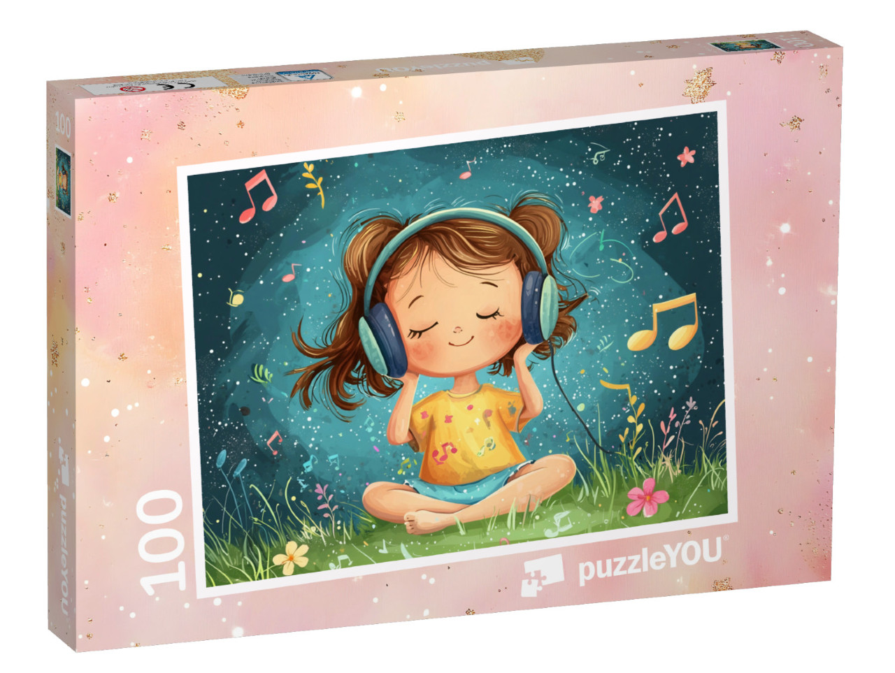 Puzzel 100 stukjes „Een wereld vol muziek“