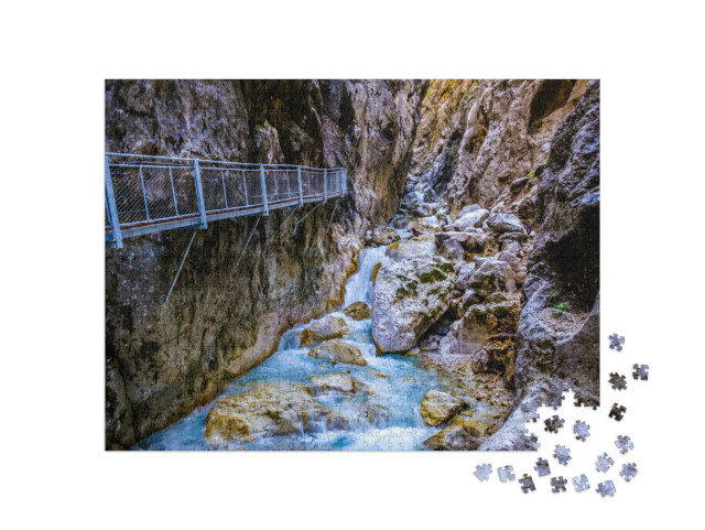 Puzzel 1000 stukjes „Zugspitze - Höllental Klamm“