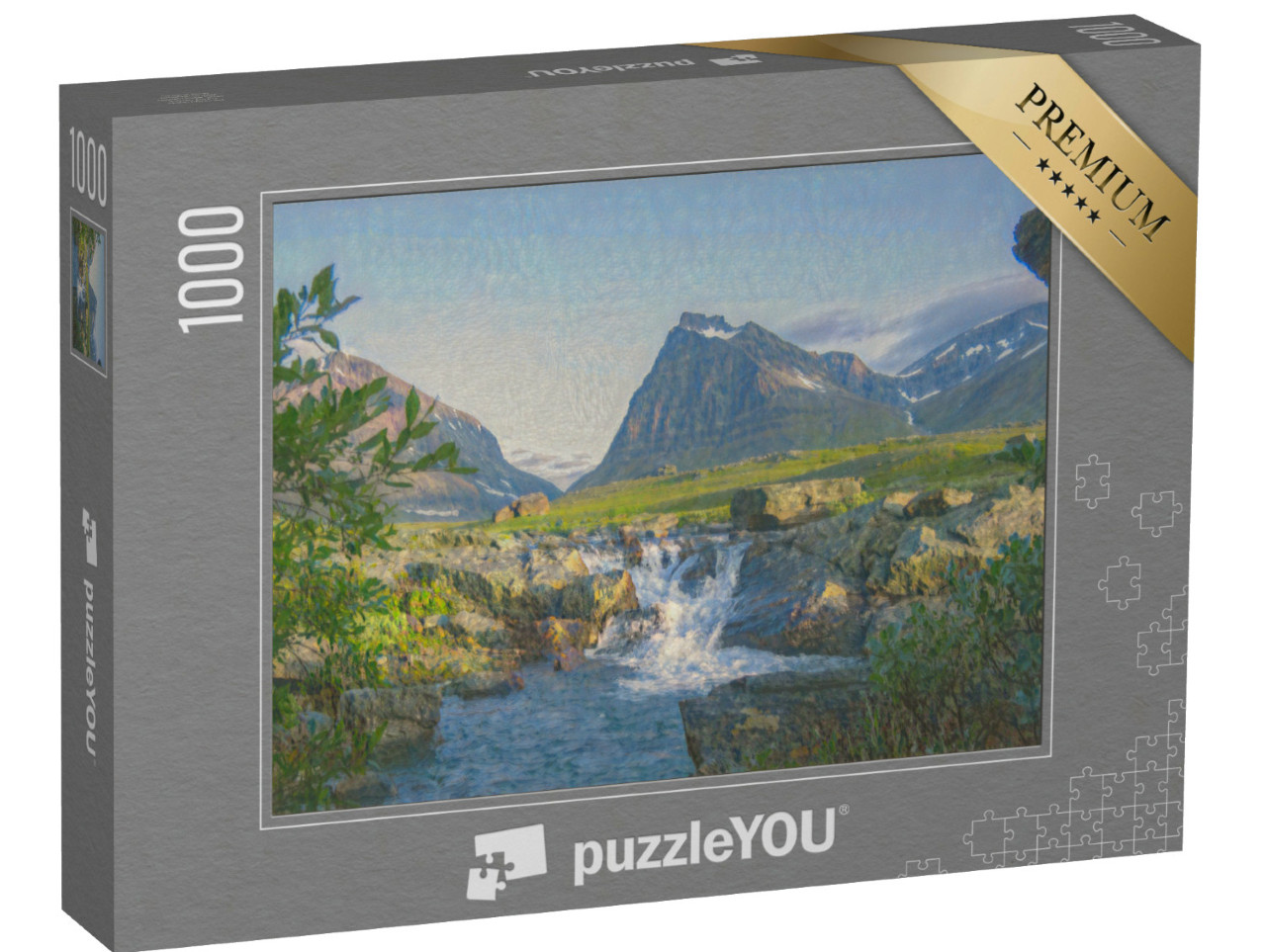 Puzzel 1000 stukjes „in de kunststijl van Claude Monet - Tuolpagorni - Puzzelcollectie Kunstenaars & Schilderijen“
