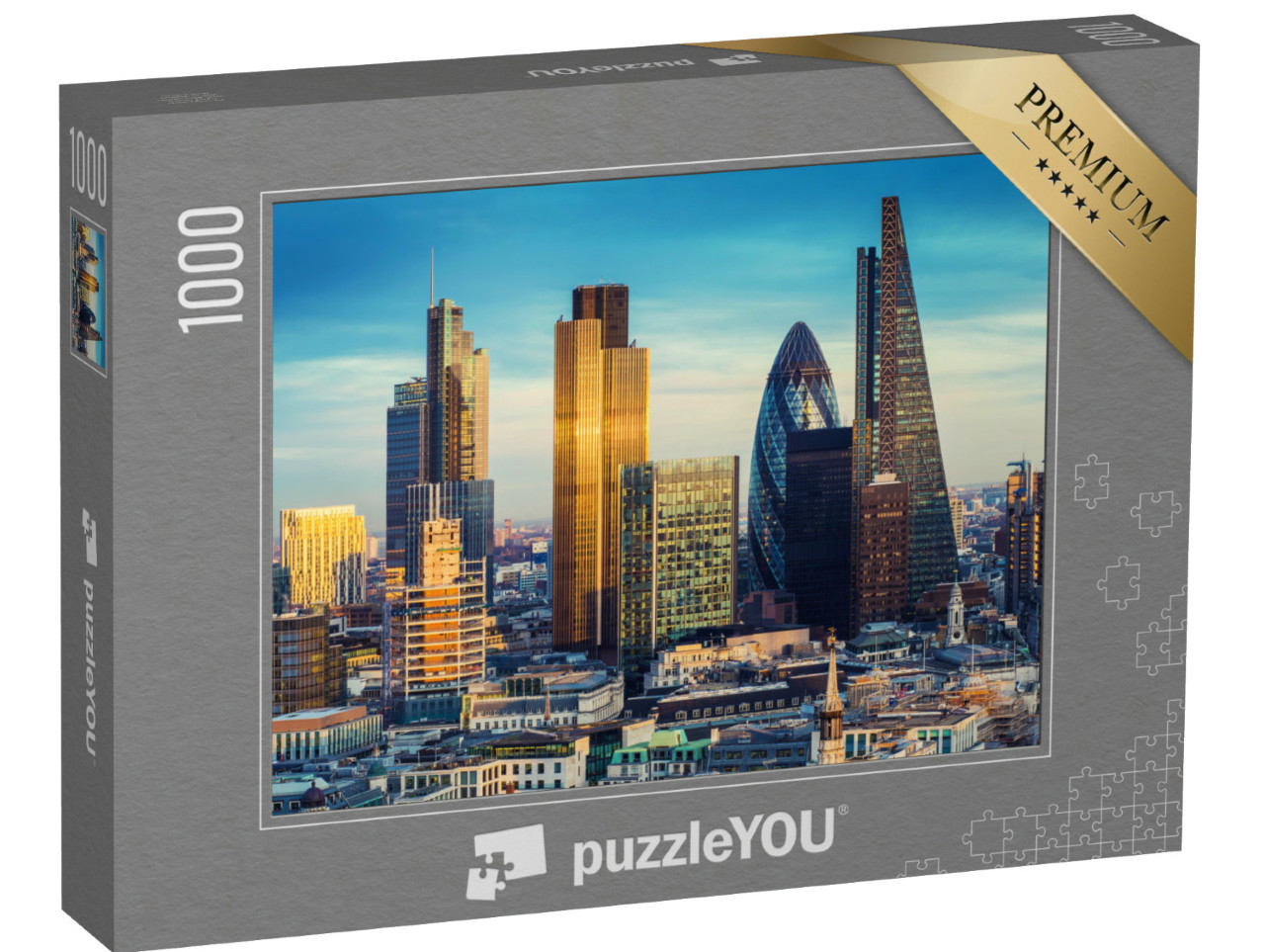 Puzzel 1000 stukjes „De bankwijk in het centrum van Londen, Engeland“