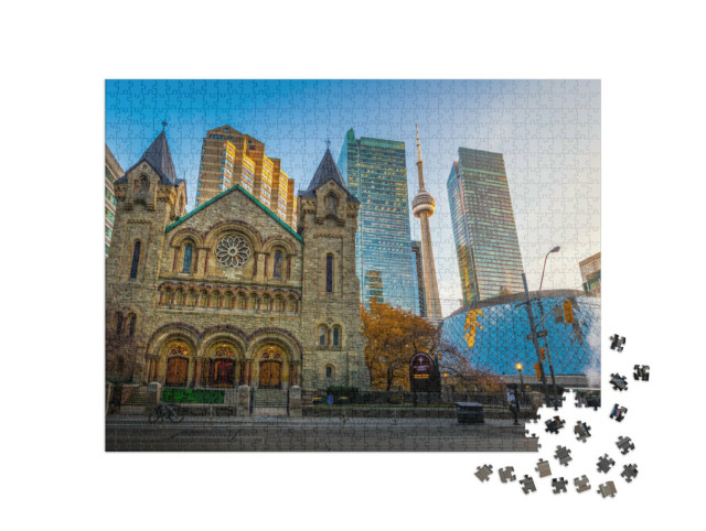 Puzzel 1000 stukjes „Presbyteriaanse kerk St Andrew's, Toronto, Ontario, Canada“