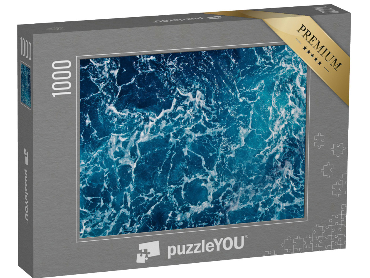 Puzzel 1000 stukjes „Luchtfoto van een zeewateroppervlak“