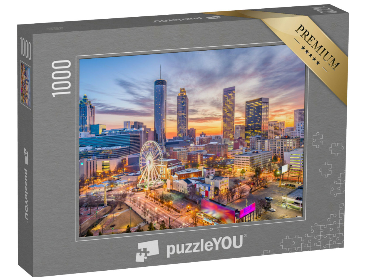 Puzzel 1000 stukjes „Skyline van Atlanta in de staat Georgia, VS“