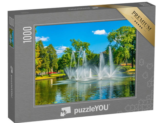 Puzzel 1000 stukjes „Fontein in het Valkenbergpark in Breda“