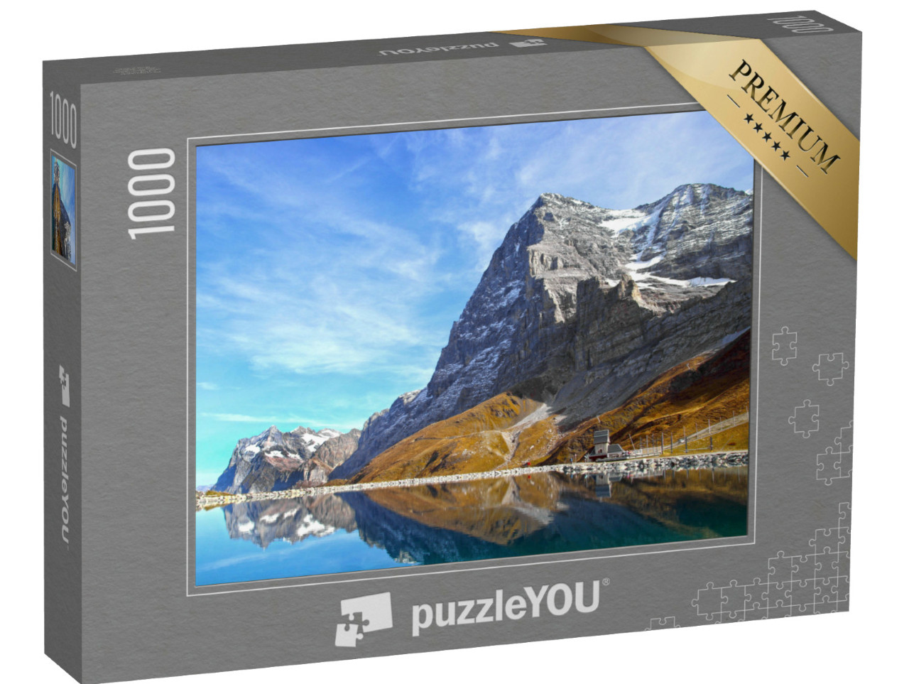 Puzzel 1000 stukjes „Eiger, Mönch en Jungfrau: het driemanschap van de Berner Alpen“