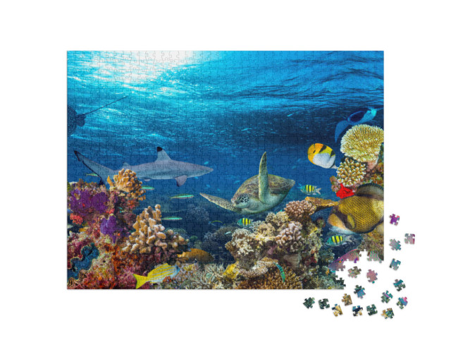 Puzzel 1000 stukjes „Onderwater koraalrif“