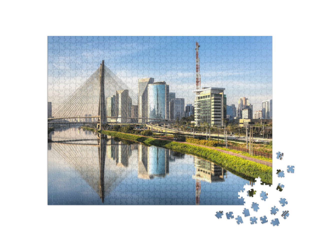 Puzzel 1000 stukjes „Sao Paulo, Brazilië, Latijns-Amerika“