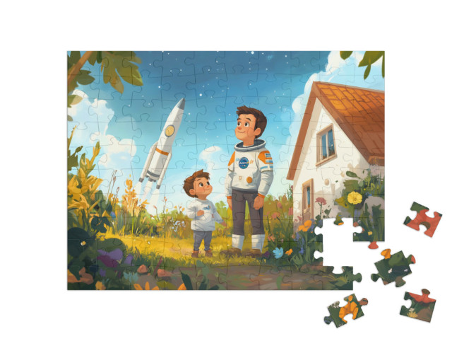 Puzzel 100 stukjes „De magie van de sterrenwereld“