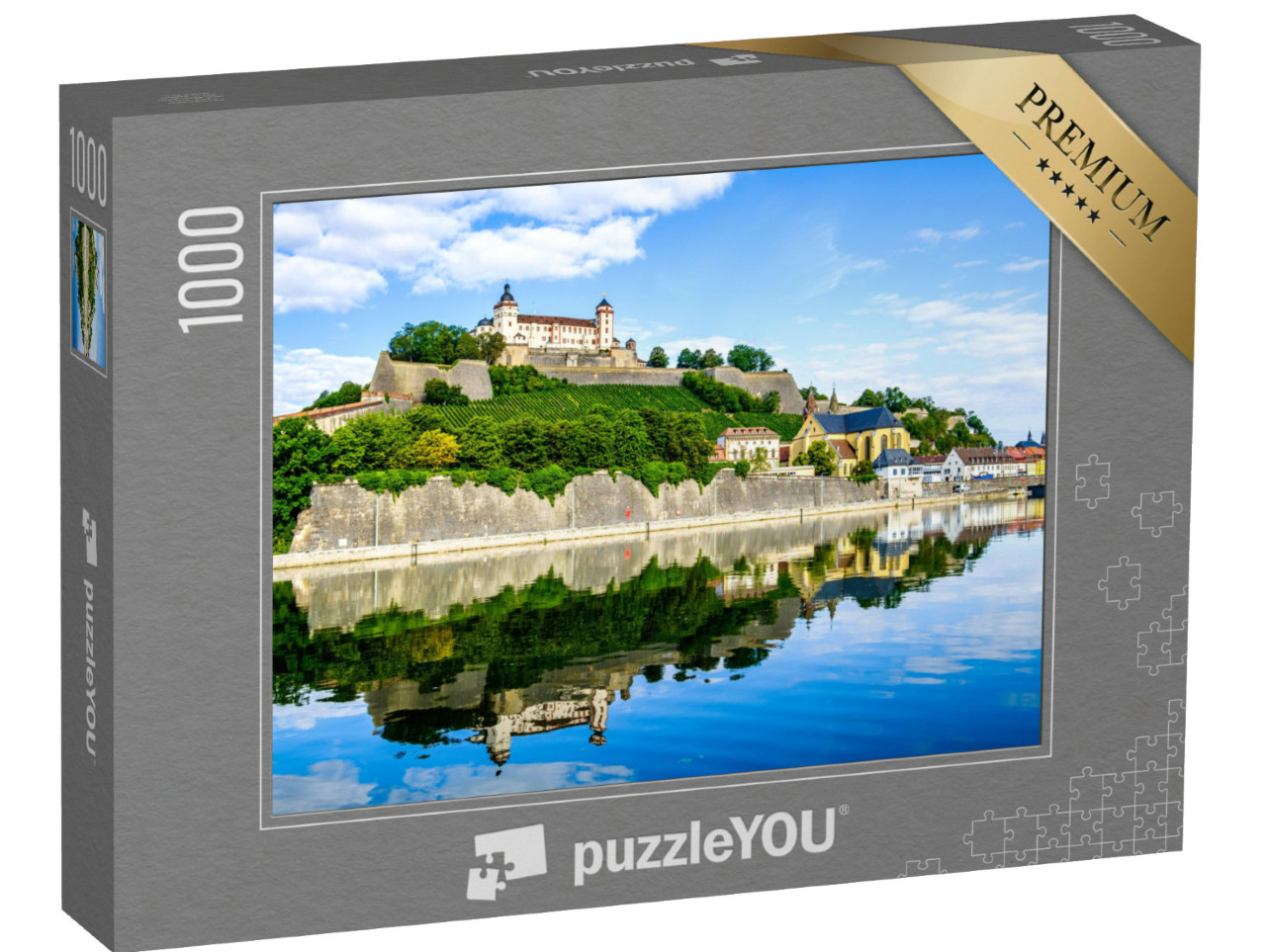 Puzzel 1000 stukjes „Oude binnenstad van Würzburg in Duitsland“