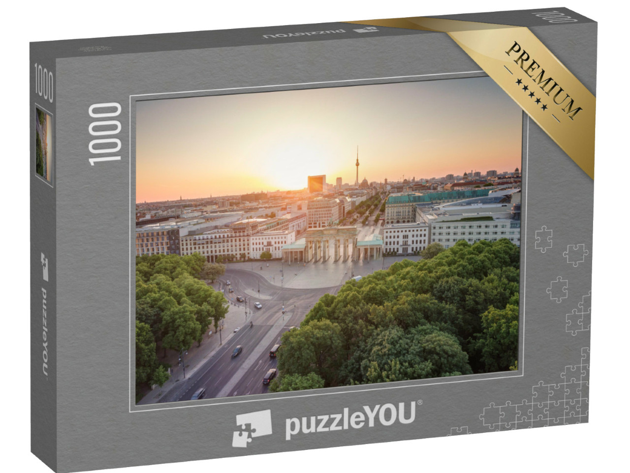 Puzzel 1000 stukjes „De Brandenburger Tor in Berlijn“