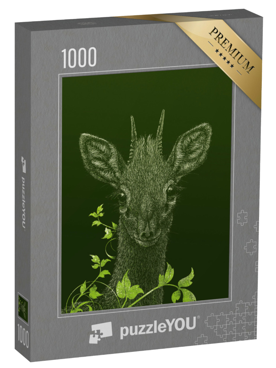 Puzzel 1000 stukjes „Dwergantilope“