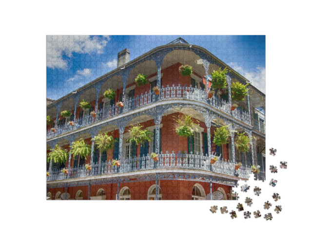 Puzzel 1000 stukjes „Gebouwen in New Orleans“
