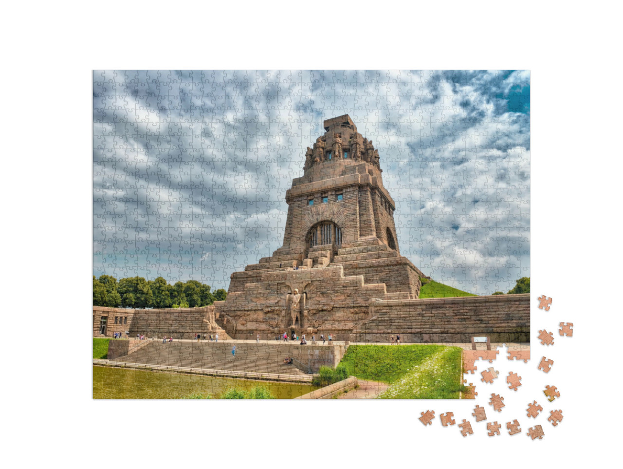 Puzzel 1000 stukjes „Monument voor de Volkerenslag, Leipzig, Duitsland“