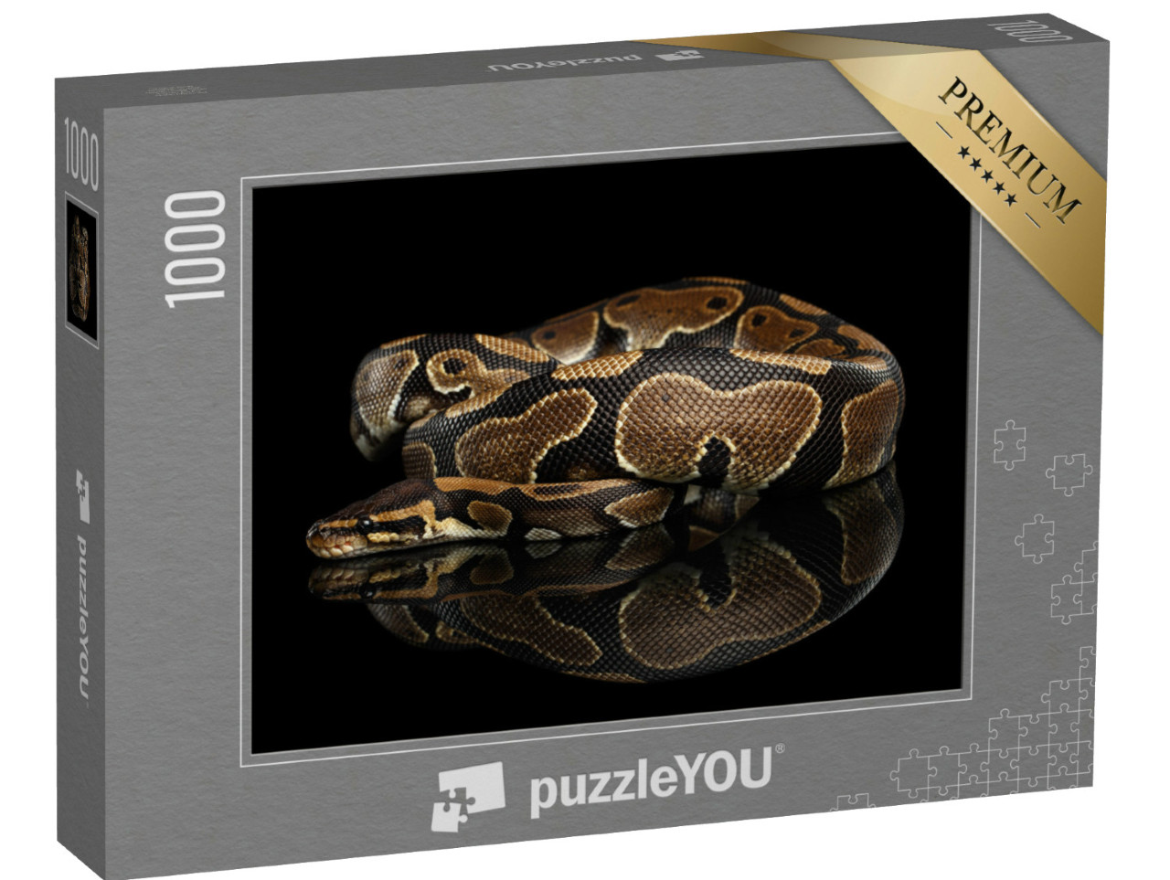 Puzzel 1000 stukjes „Close-up van een koningspython“