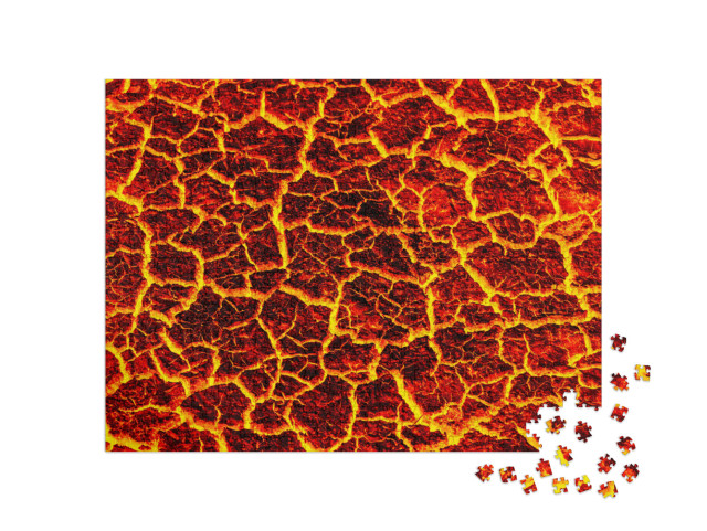 Puzzel 1000 stukjes „Rode lava“