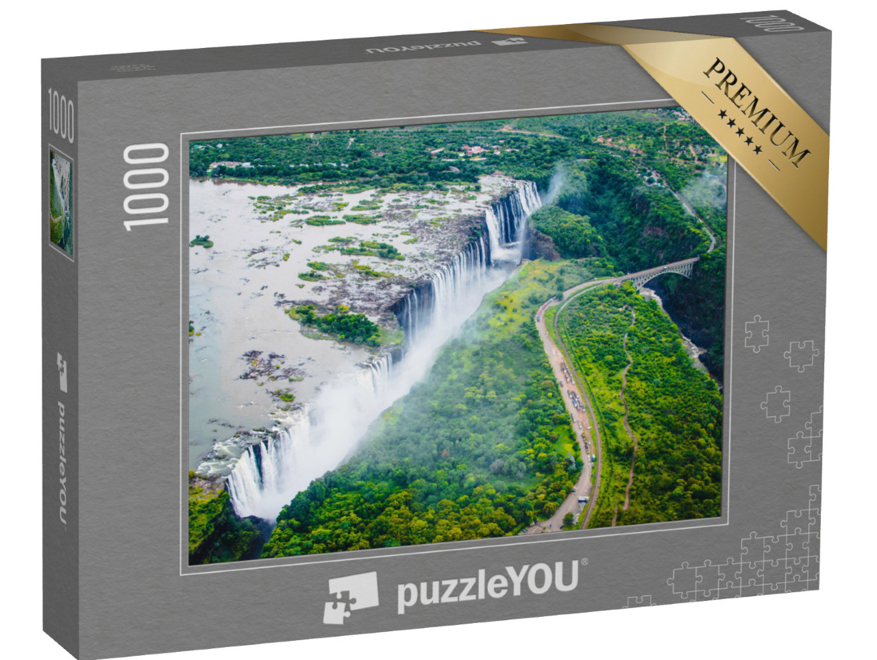 Puzzel 1000 stukjes „Victoria Watervallen, Zimbabwe“