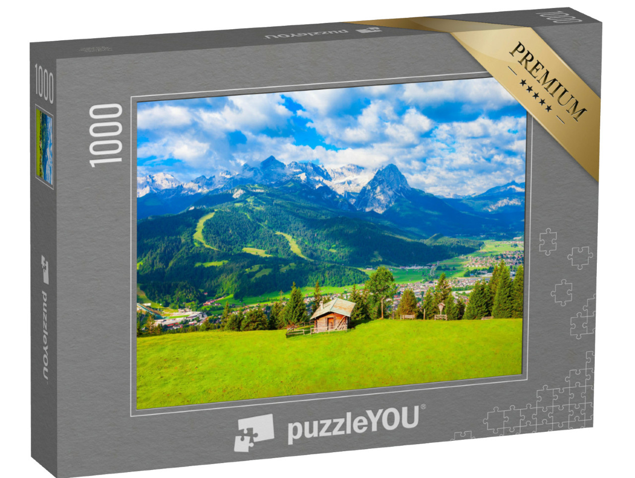Puzzel 1000 stukjes „Zugspitze en Alpspitze“