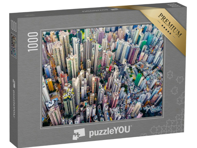 Puzzel 1000 stukjes „Hongkong in vogelvlucht“