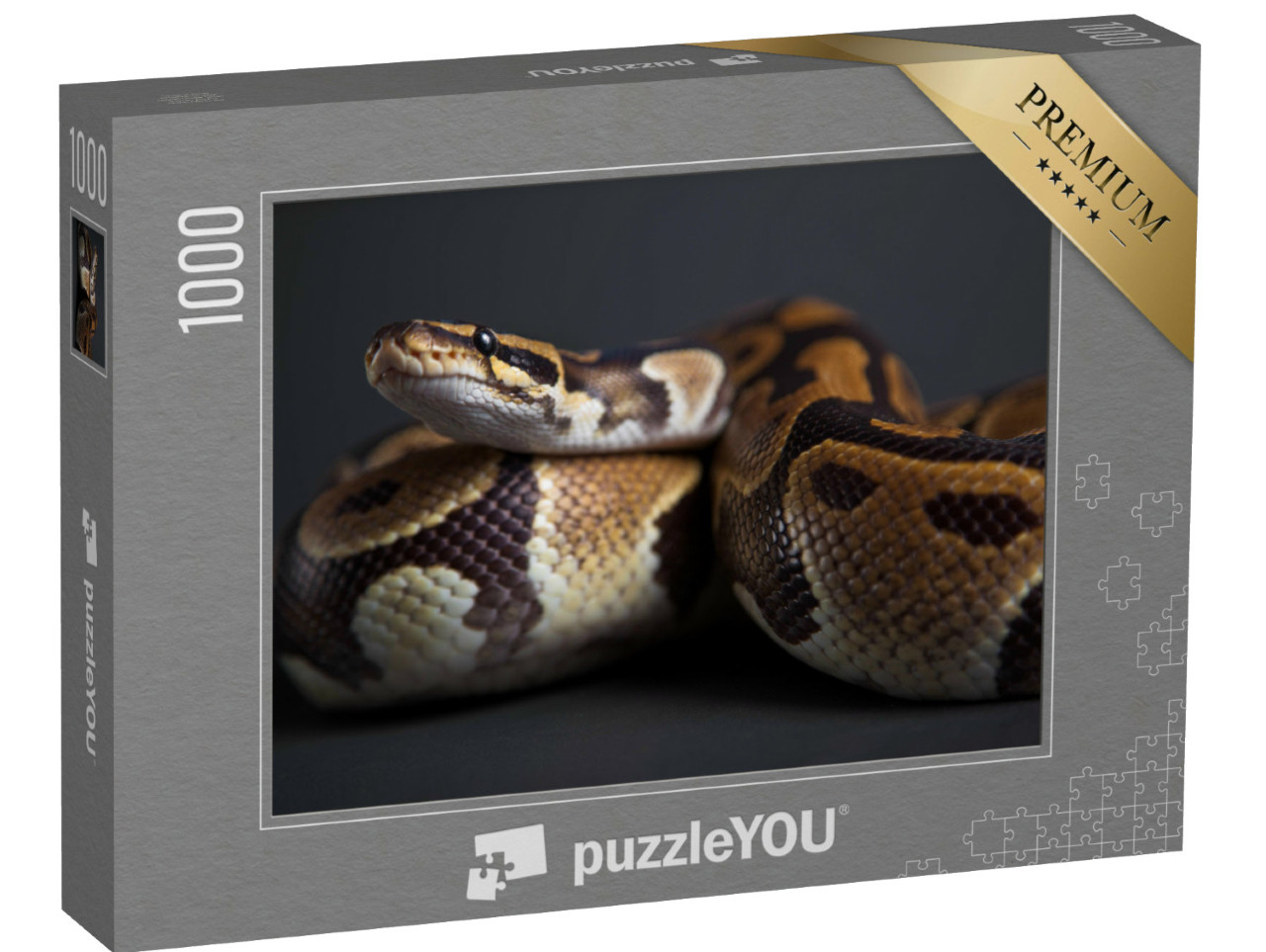 Puzzel 1000 stukjes „Gedetailleerde studie van een Python“