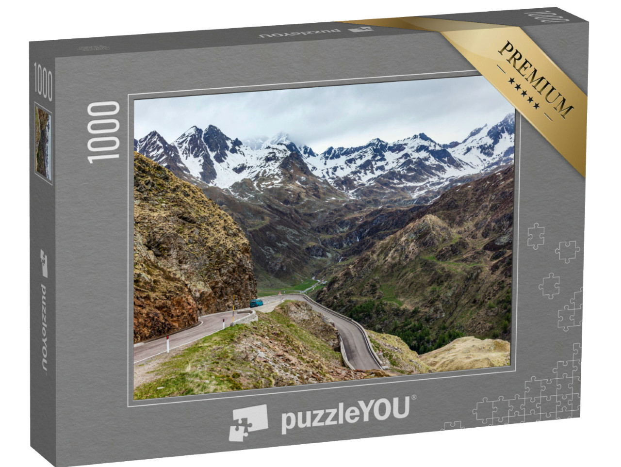 Puzzel 1000 stukjes „Timmelsjoch“