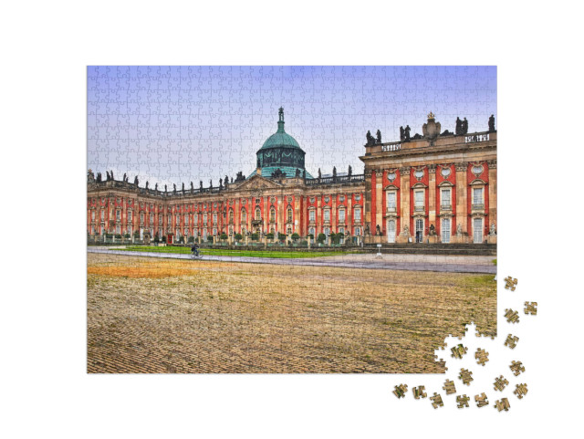 Puzzel 1000 stukjes „Nieuw paleis in het Sanssouci-park, Potsdam“