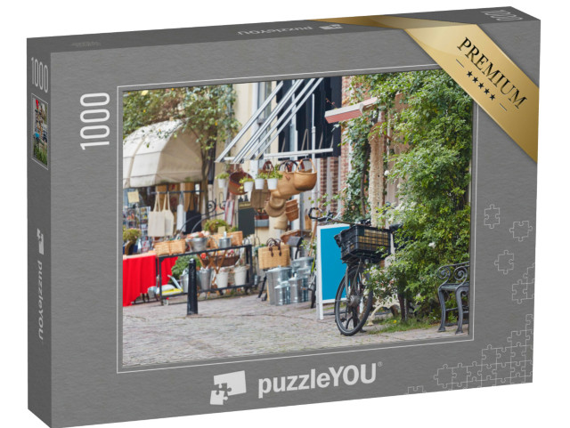 Puzzel 1000 stukjes „De oude Walstraat in de historische binnenstad van Deventer, Nederland“