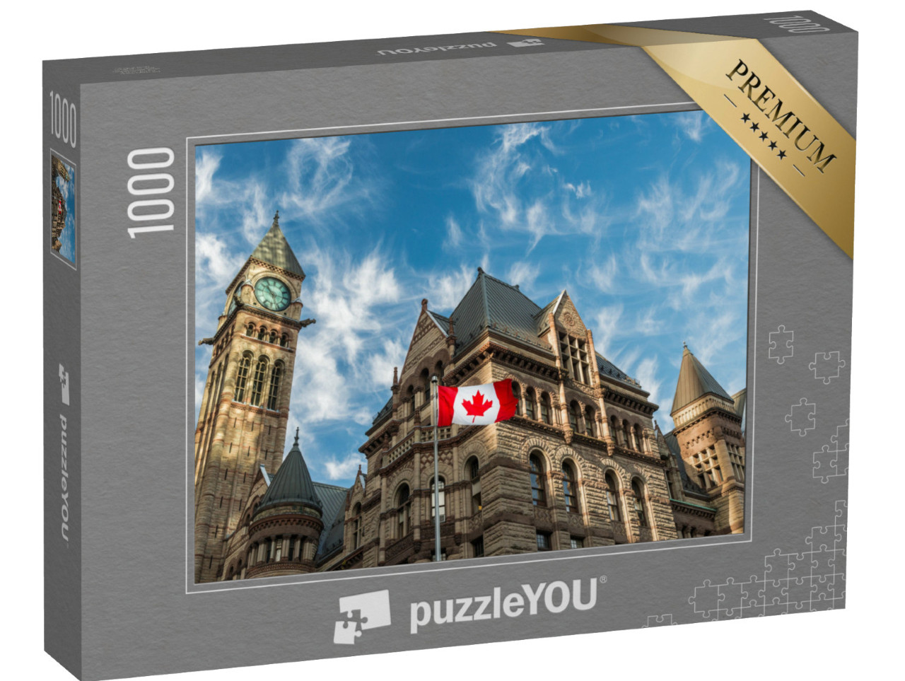 Puzzel 1000 stukjes „Oude stadhuis in Toronto, Canada“