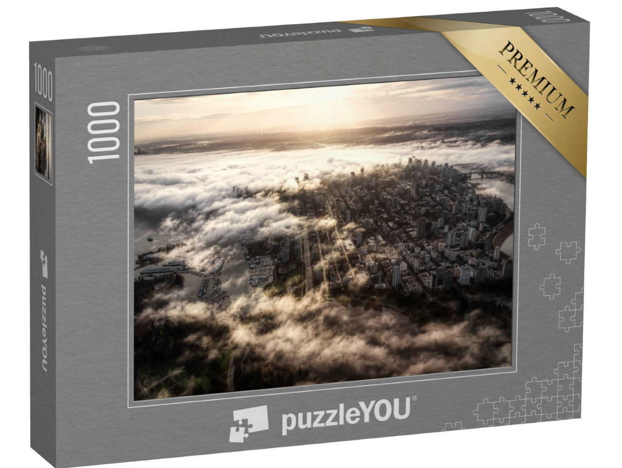 Puzzel 1000 stukjes „Luchtfoto van Vancouver, Canada“