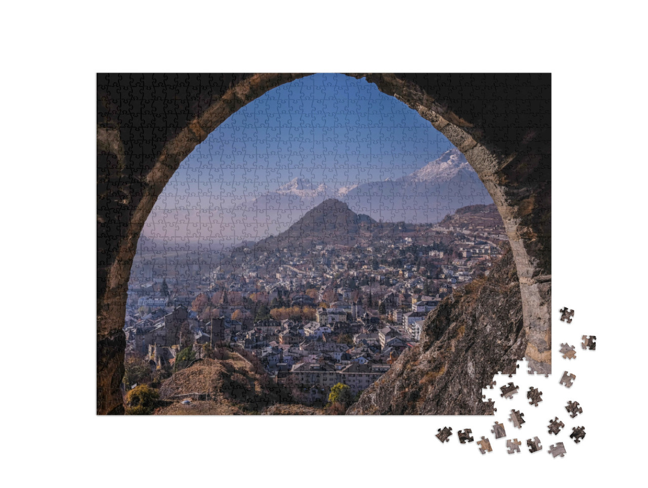 Puzzel 1000 stukjes „Sion in Zwitserland“