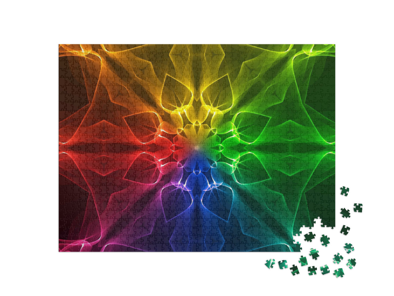 Puzzel 1000 stukjes „Kleurrijke chakra mandala“