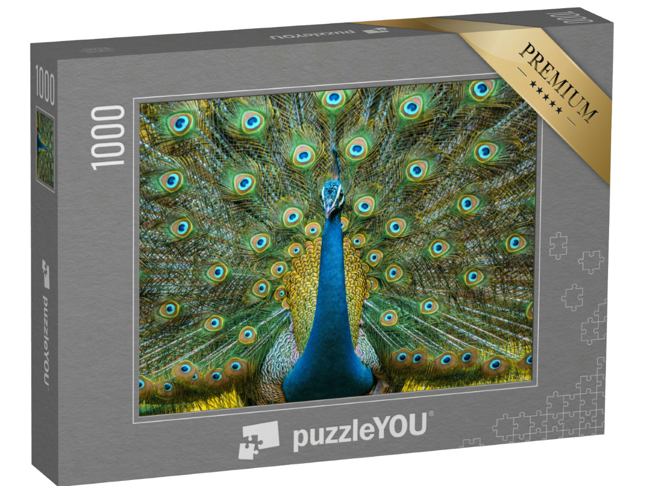 Puzzel 1000 stukjes „Pauw, nationale vogel van India“