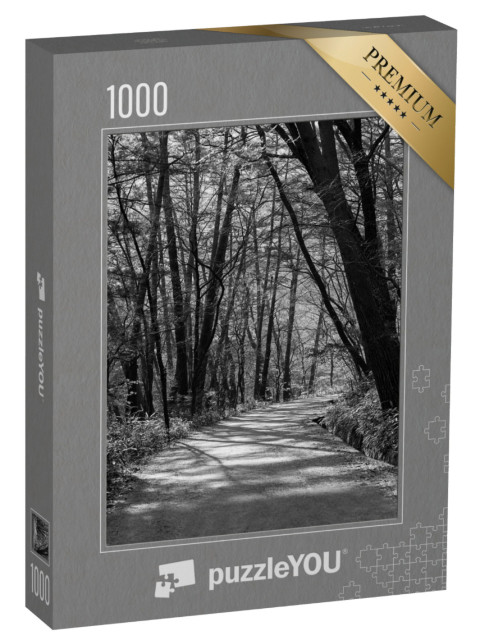 Puzzel 1000 stukjes „Mooi pad in het bos“