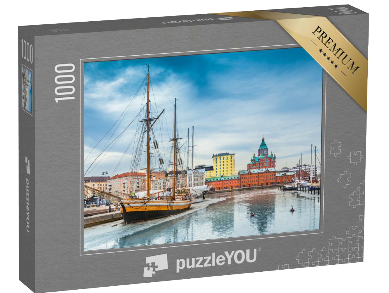Puzzel 1000 stukjes „Finse winter in Helsinki“