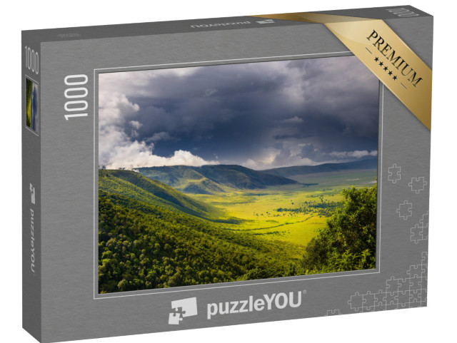 Puzzel 1000 stukjes „Bos in de Ngorongorokrater - Tanzania“