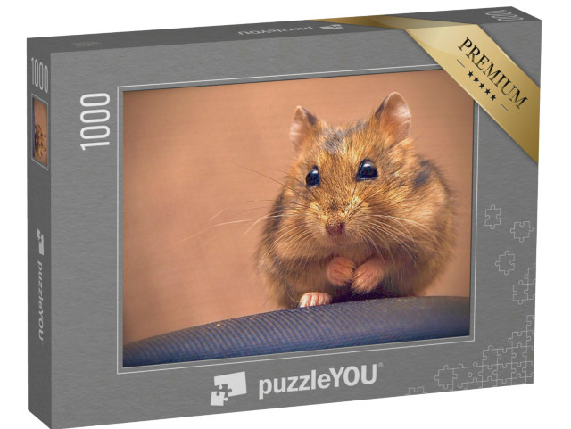 Puzzel 1000 stukjes „Schattige bruine hamster“