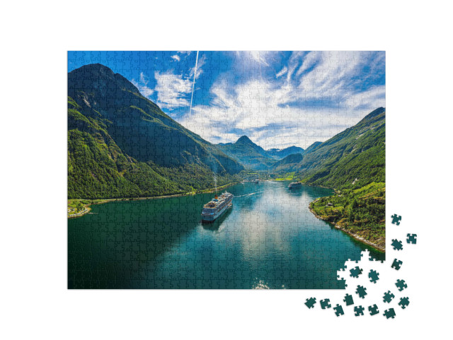 Puzzel 1000 stukjes „Geirangerfjord, Noorwegen“