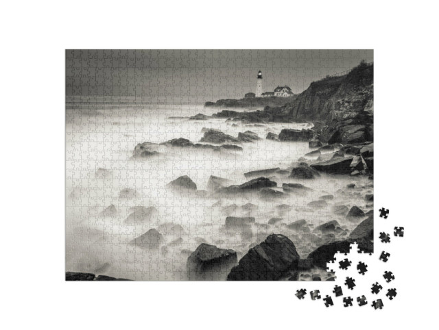 Puzzel 1000 stukjes „De rotskust van Maine“