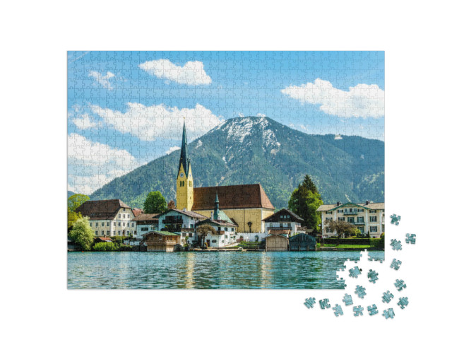Puzzel 1000 stukjes „Tegernsee in Beieren, Duitsland“