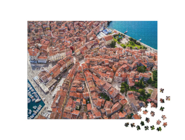 Puzzel 1000 stukjes „Oude stadscentrum van Rovinj, Istrië, Kroatië“
