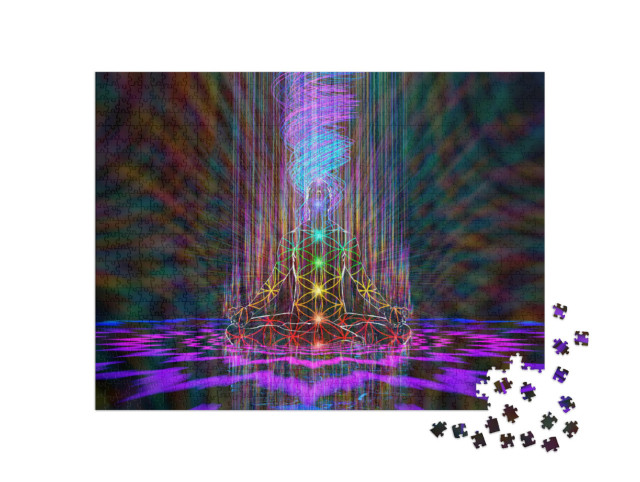 Puzzel 1000 stukjes „Harmonie van de demiurgemeditatie“