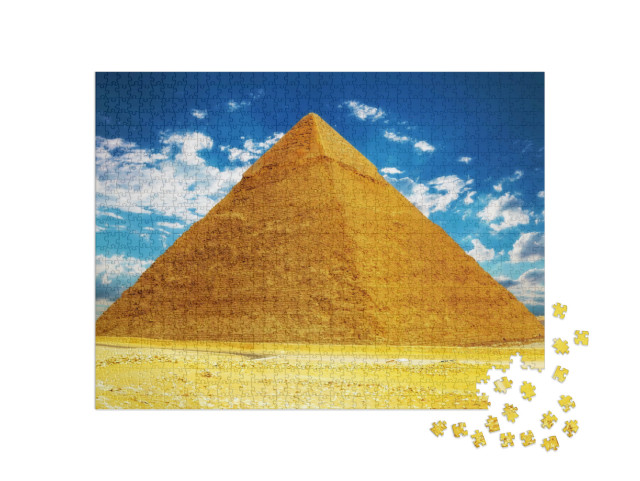 Puzzel 1000 stukjes „Grote Piramide, Gizeh, Egypte“