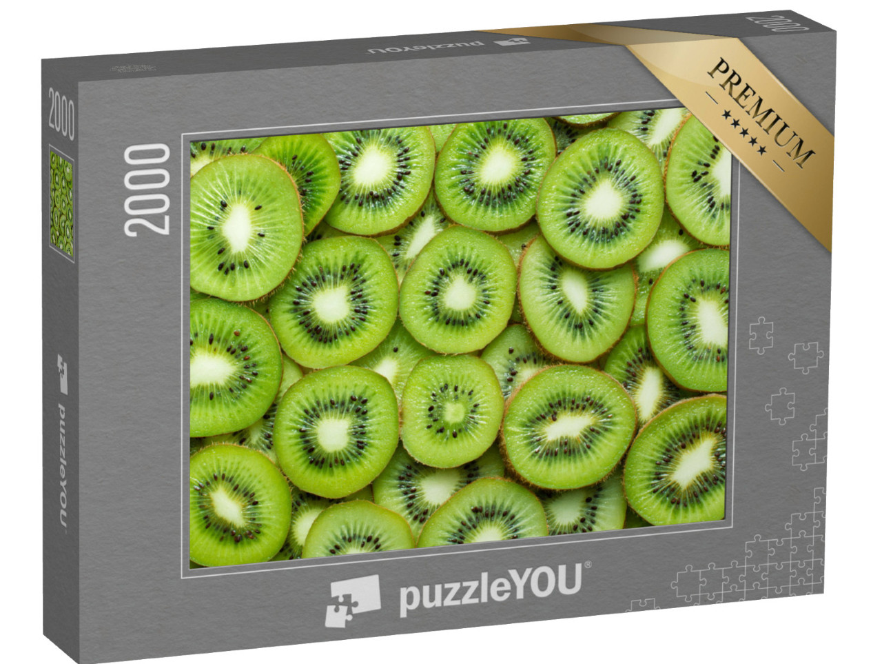 Puzzel 2000 stukjes „Vers gesneden kiwi“