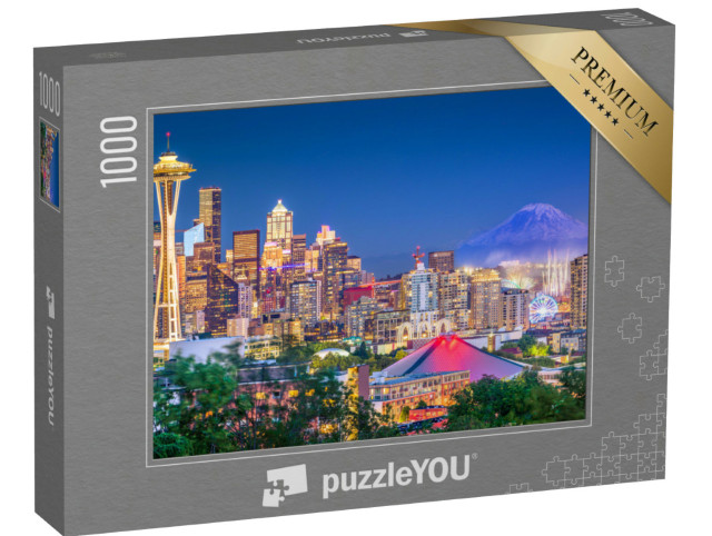 Puzzel 1000 stukjes „Skyline van Seattle, Washington, VS“